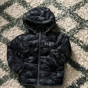 Helly Hansen Black Camouflage Hooded Jacket